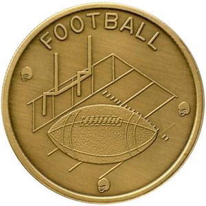 Football Bronze Medallion