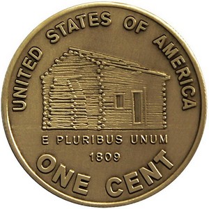 Lincoln Birthplace Replica Bronze Medallion