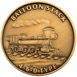 Train Balloon Stack 460 Type Bronze Medallion