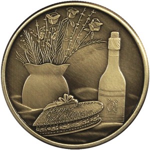 Candy Heart Bronze Medallion