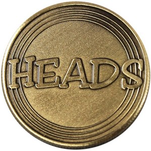 Heads or Tails Half Ounce Bronze Medallion