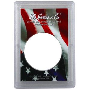 H.E. Harris Flag and Eagle Snaptite for Silver American Eagle