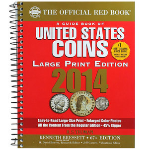 2014 The Official Red Book Guide of U.S. Coins Spiral Bound Large Print