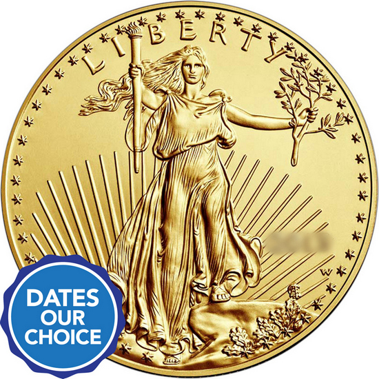 Gold American Eagle 1oz Date Our Choice
