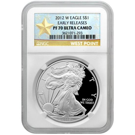 2012 W Silver American Eagle PF70 UC ER NGC Star Label