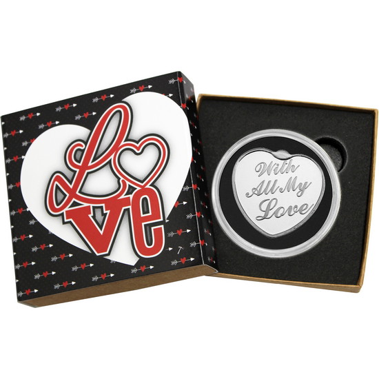 With All My Love 1oz .999 Silver Medallion