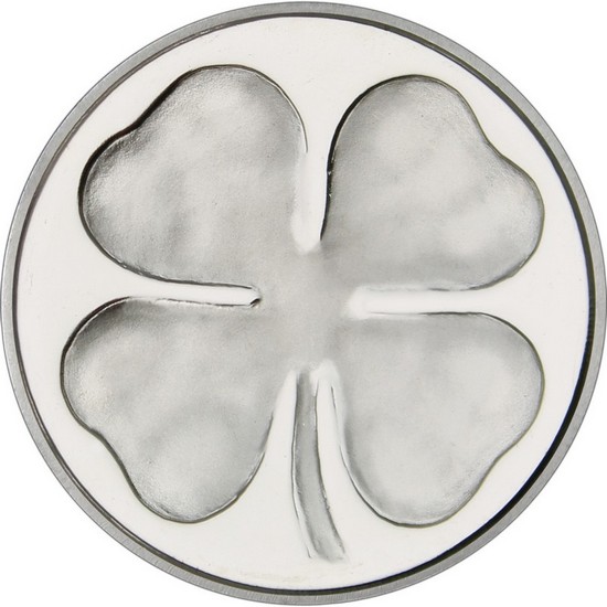 Four Leaf Clover 1oz .999 Silver Medallion