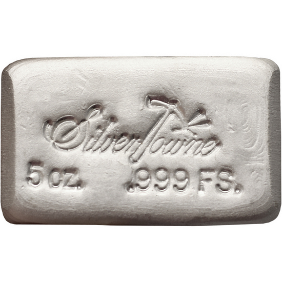 SilverTowne Poured 5oz .999 Silver Bar