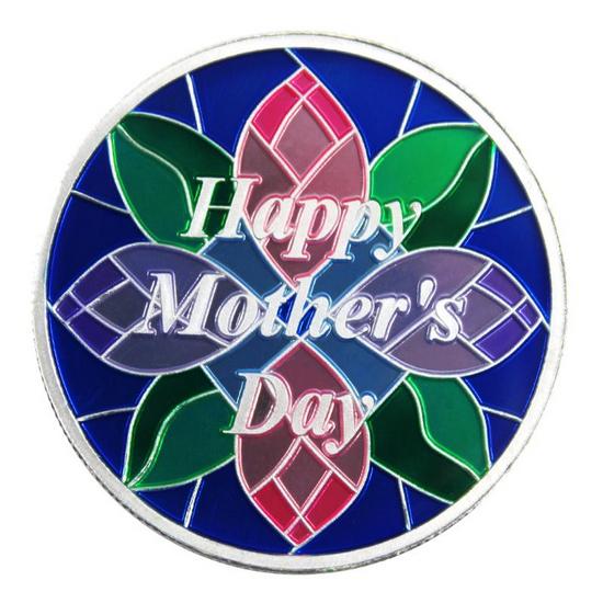 Mothers Day 1oz .999 Silver Medallion Enameled
