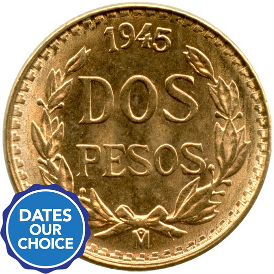 Mexico Gold Two Pesos