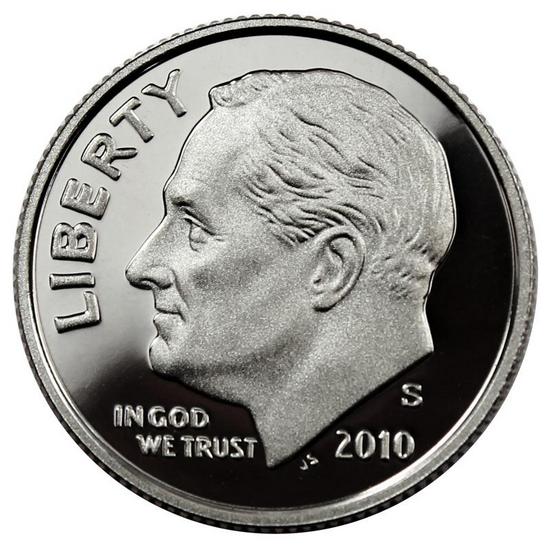 2010 S Roosevelt Dime PF