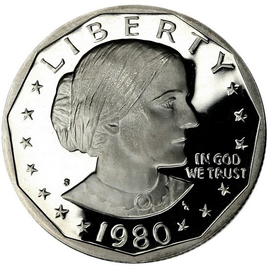 1980 S Susan B Anthony Dollar PF