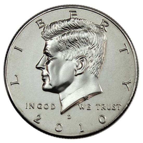 2010 D Kennedy Half Dollar BU