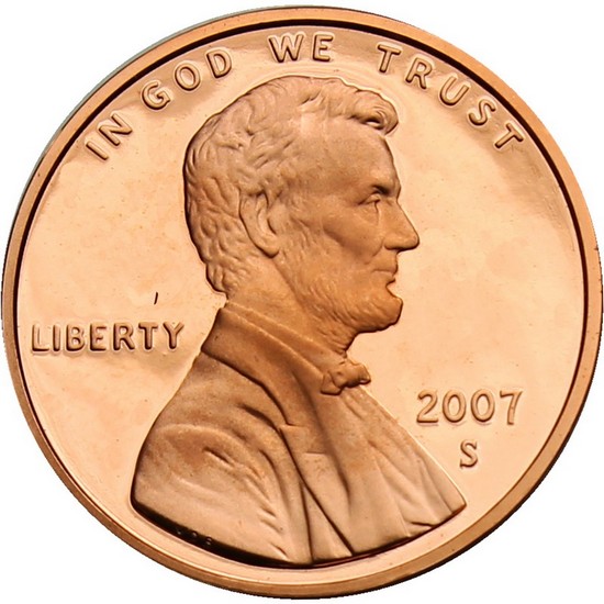 2007 S Lincoln Cent Memorial Reverse PF