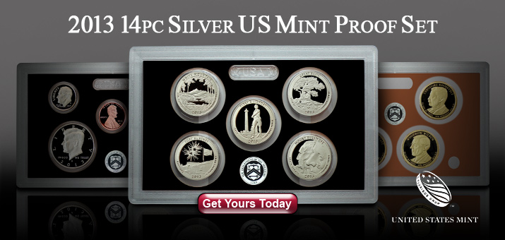 2013 S 14pc Silver Proof Set