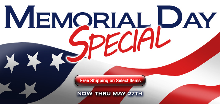 Memorial Day Selections - Free Shipping Through May 27th