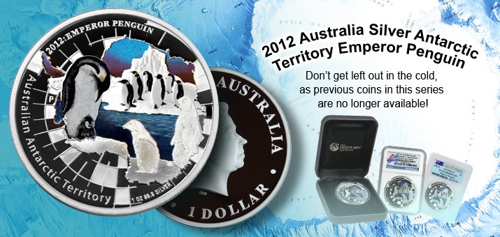2012 Australia Silver Antarctic Territory Emperor Penguin