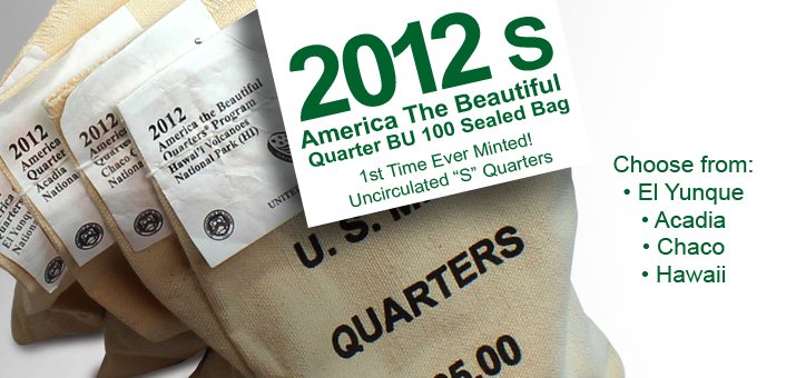 Bags of ATB (America The Beautiful) Quarters