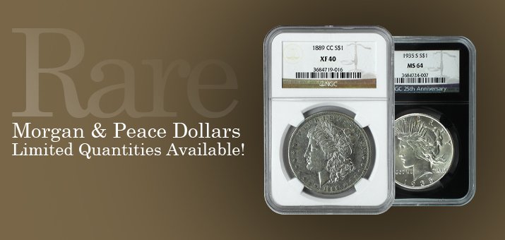 Morgan and Peace Dollars