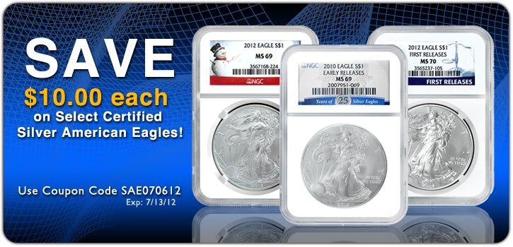 Certified Silver American Eagles