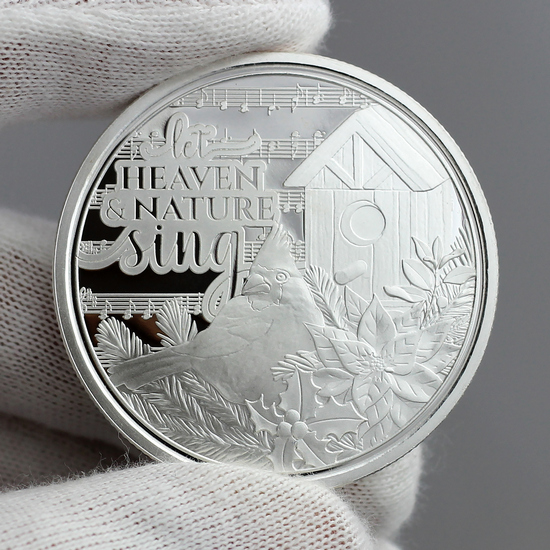 2023 Let Heaven & Nature Sing Cardinal 1oz .999 Silver Medallion in Gift Box