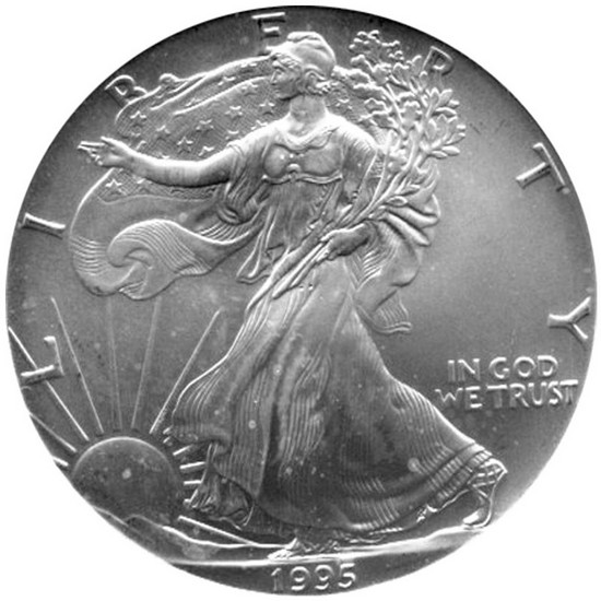 1995 Silver American Eagle BU