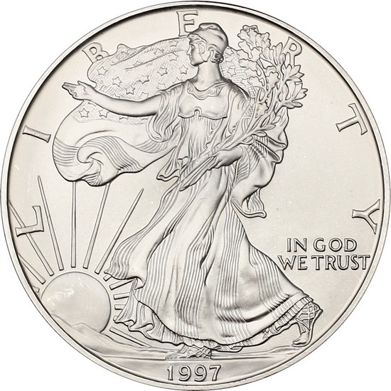 1997 Silver American Eagle BU
