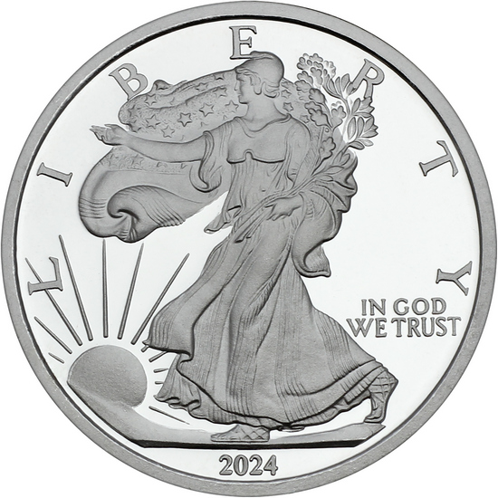2024 Silver American Eagle Replica 5oz .999 Silver Medallion