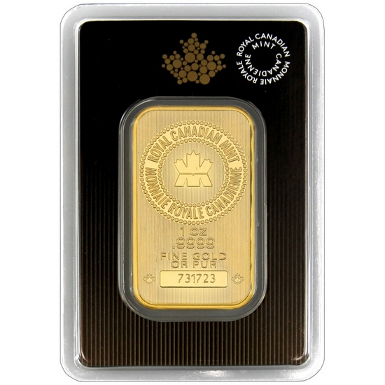 Royal Canadian Mint 1oz Gold Bar