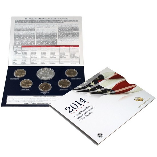 2014 United States Mint Annual Uncirculated Dollar Coin Set