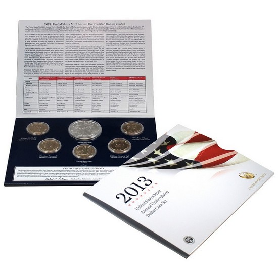 2013 United States Mint Annual Uncirculated Dollar Coin Set