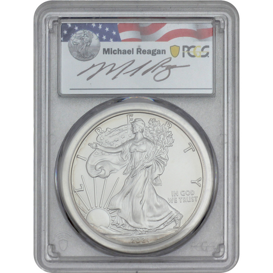 2018 W Silver American Eagle Coin PR70 FS DCAM PCGS Mercanti Signed
