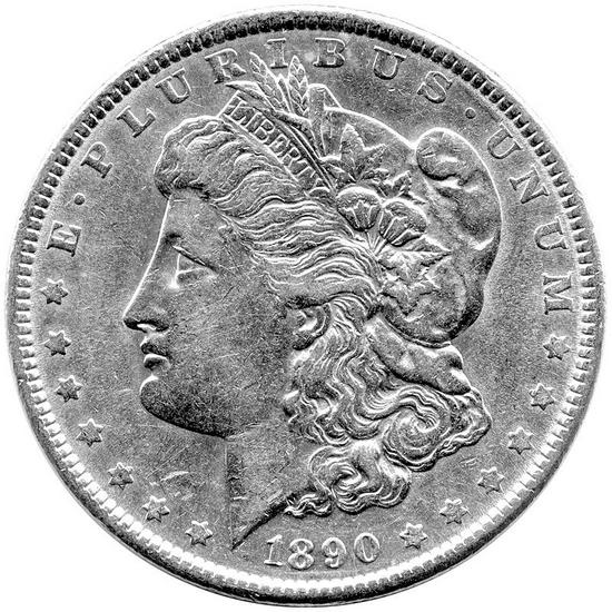 1891 Morgan Silver Dollar EF