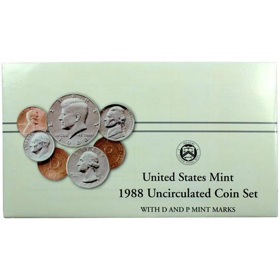 1988 OGP Envelope for United States Mint Uncirculated Coin Set