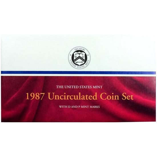 1987 OGP Envelope for United States Mint Uncirculated Coin Set