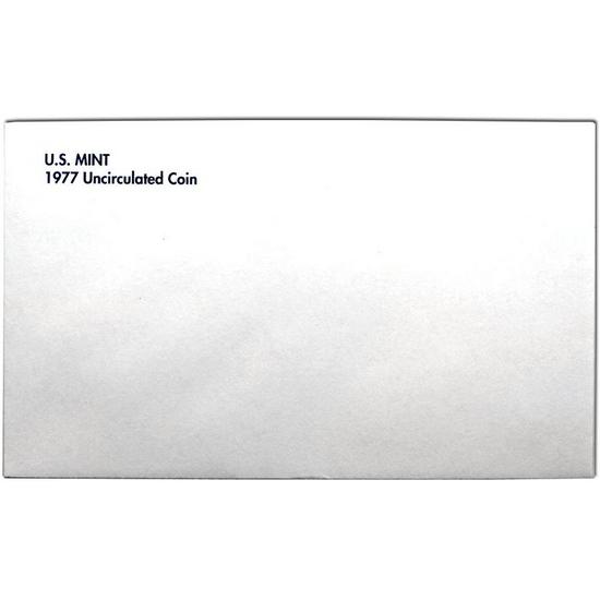 1977 OGP Envelope for United States Mint Uncirculated Coin Set