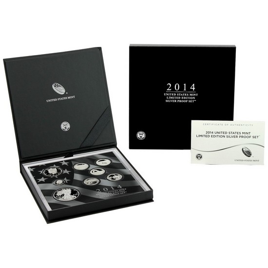 2014 United States Mint Limited Edition 8pc Silver Proof Set