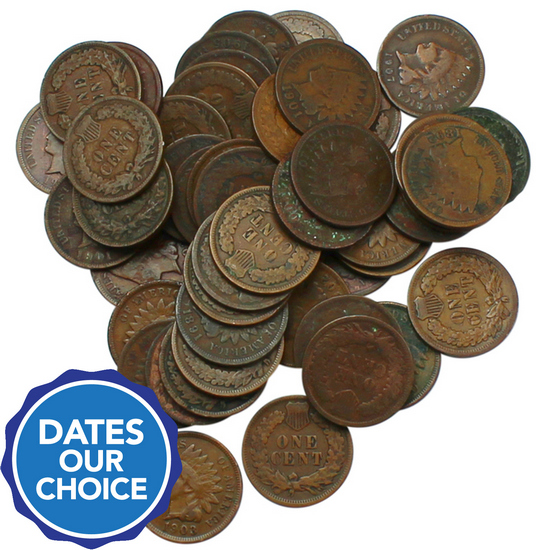 Indian Head Cents 50pc Grab Bag Dates Our Choice