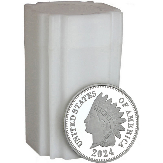 2024 Indian Head Cent Replica 1oz .999 Silver Medallion 20pc