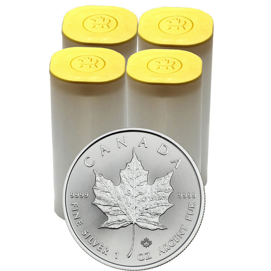 2024 Canada Silver Maple Leaf 1oz BU Coin 100pc