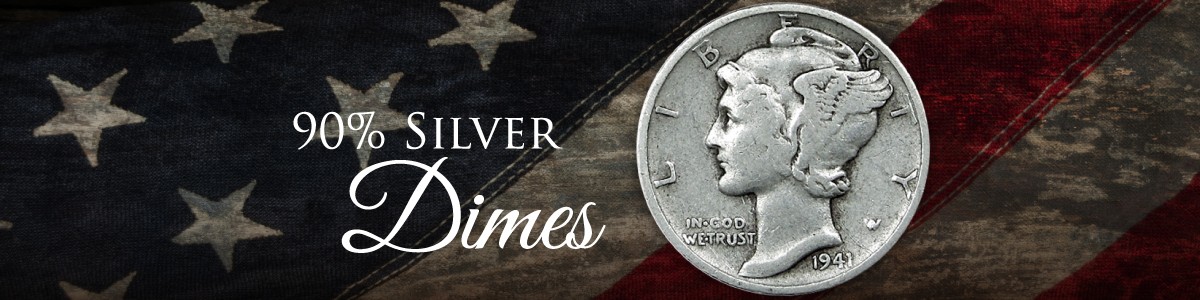 90% Silver Dimes Mercury and Barber Numismatic Coins 90% Silver Dimes Mercury and Barber Numismatic Coins