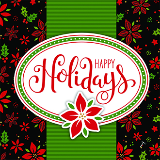 Happy Holidays Poinsettia Gift Box Sleeve