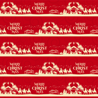 Merry Christmas Nativity Gift Box Sleeve