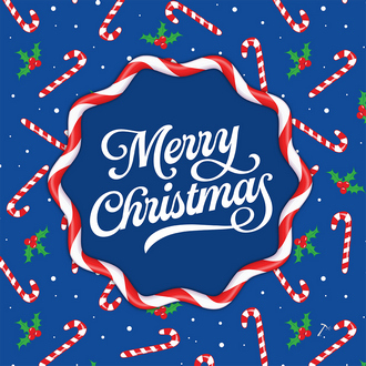 Merry Christmas Candy Canes Gift Box Sleeve