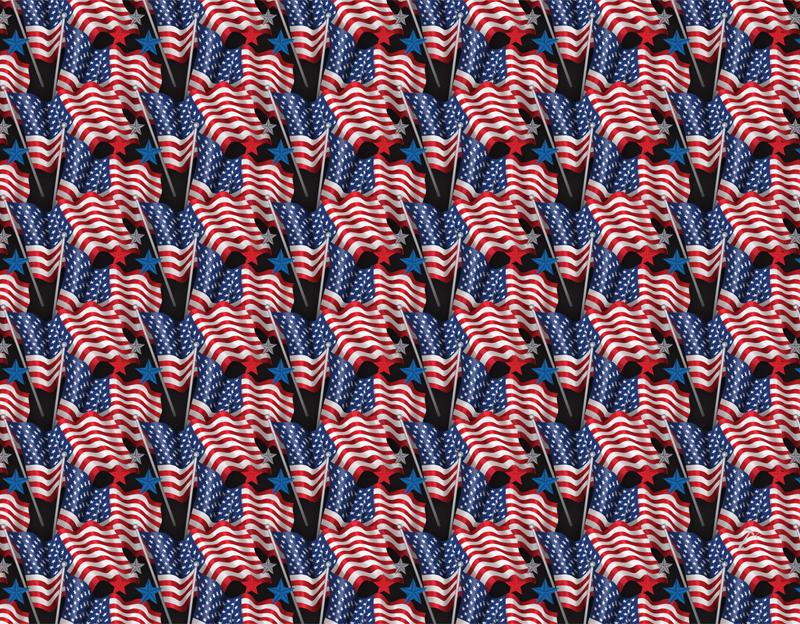 American Flag Pattern Gift Box Sleeve for 2 Piece Sets