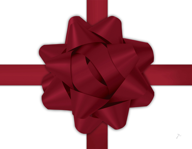 Maroon Ribbon Gift Box Sleeve for 2 Piece Sets