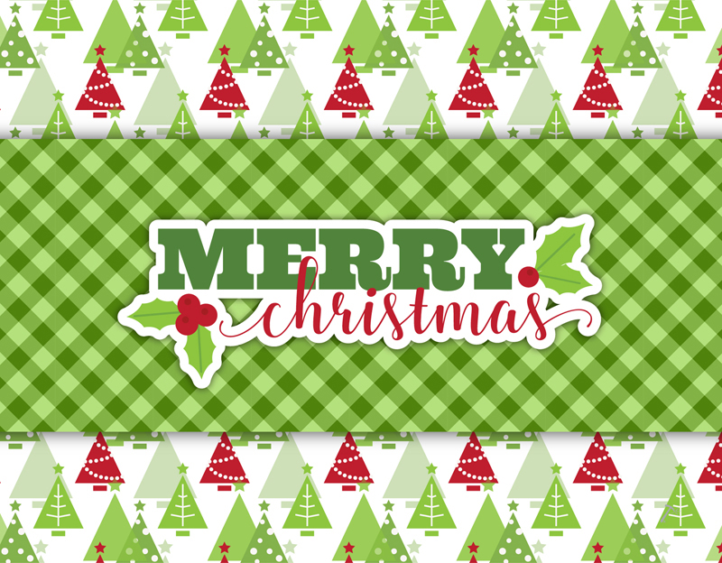 Merry Christmas Green Gift Box Sleeve for 2 Piece Sets