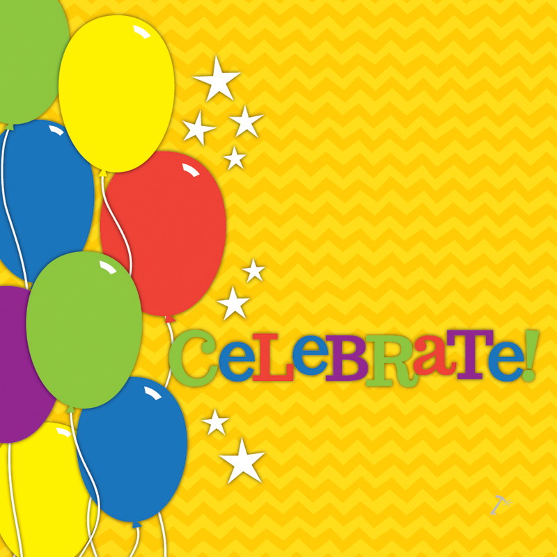 Celebrate Balloons Gift Box Sleeve