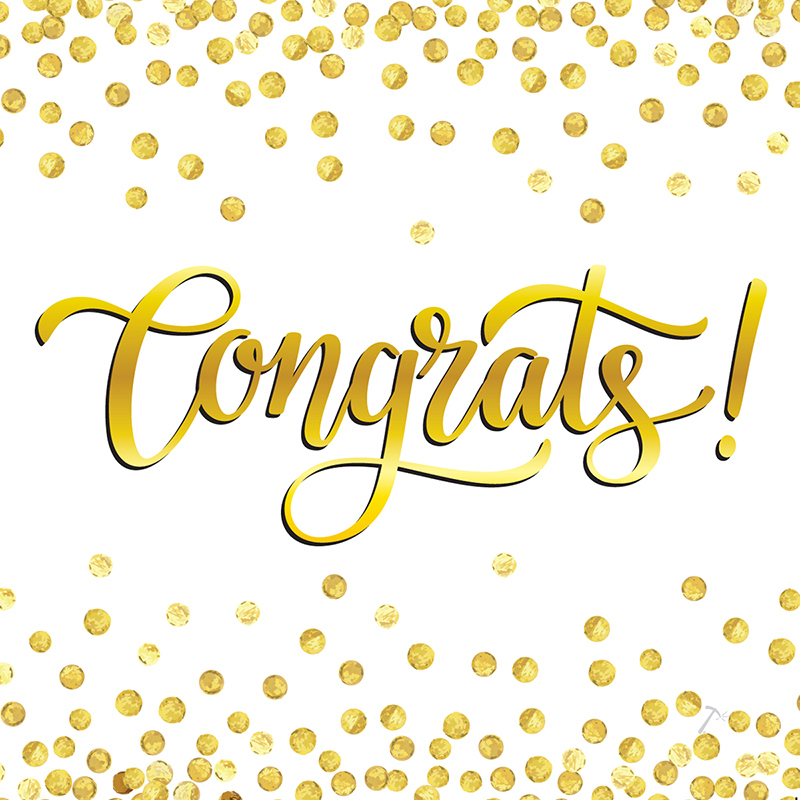 Congrats! Gold Confetti Gift Box Sleeve