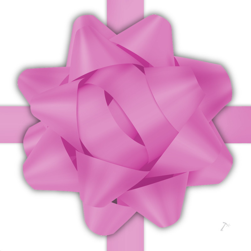 Light Pink Ribbon Gift Box Sleeve